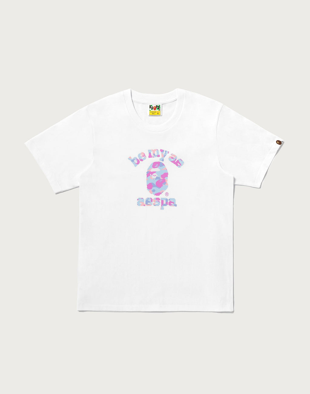 BAPE X AESPA COLLEGE RELAXED FIT TEE MENS
