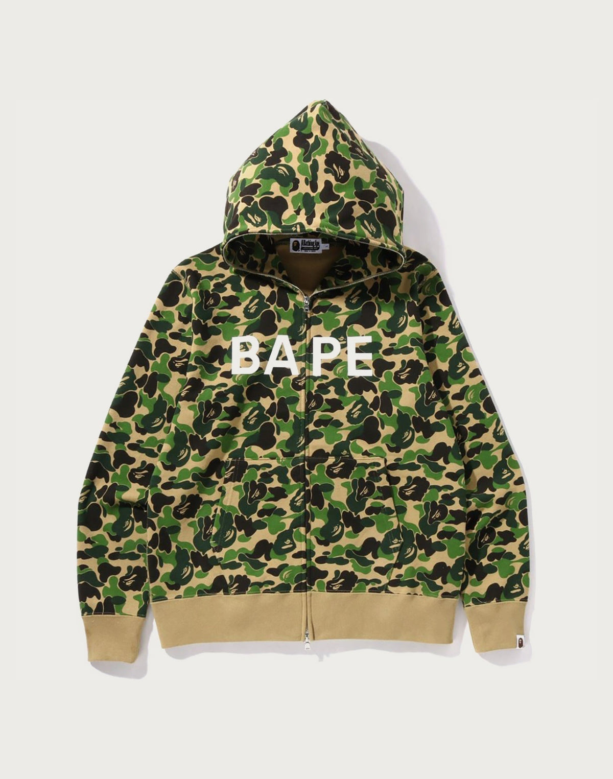 ABC CAMO BAPE FULL ZIP HOODIE MENS