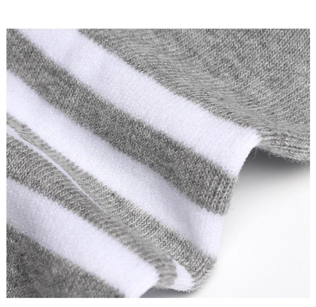 Four-bar striped boat socks