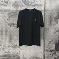 Men's Crew‑Neck Short‑Sleeve T‑Shirt with Small Blue Pony Embroidery