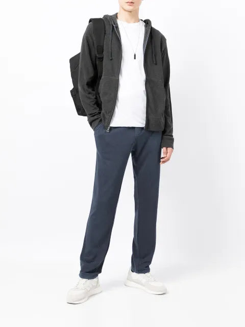 James Perse zipped-up fleece hoodie