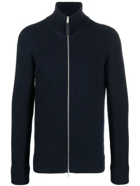 Maison Margiela ribbed zip-up cardigan