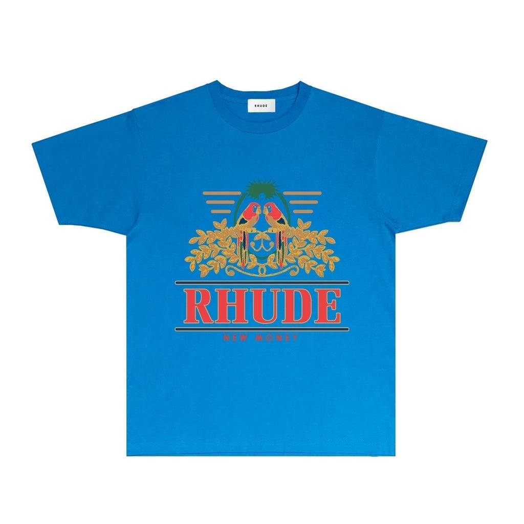Rhude T-shirts Printed Trendy Pure Cotton