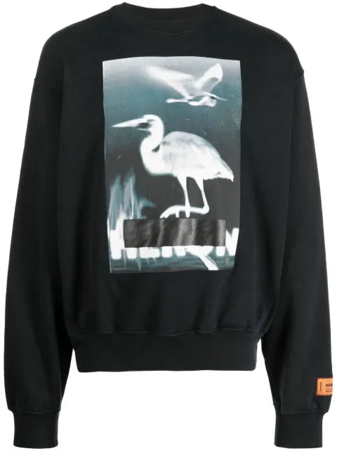Heron Preston Censored-print crew-neck sweatshirt