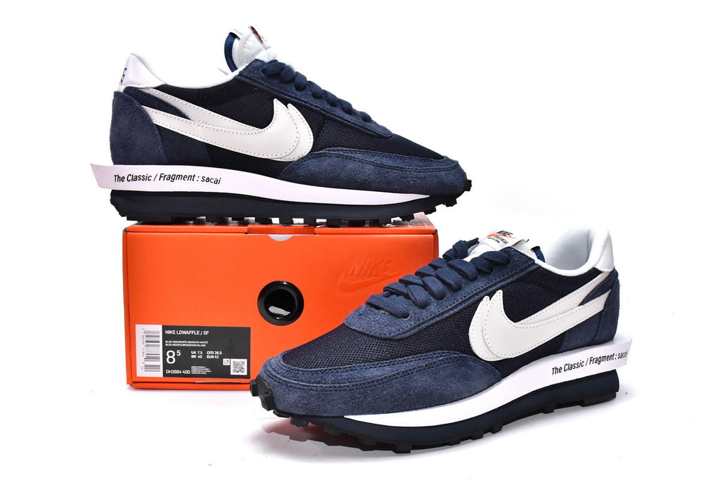 Reps Sneakers Fragment Design x Sacai x Nike LDWaffle Blackened Blue DH2684-400