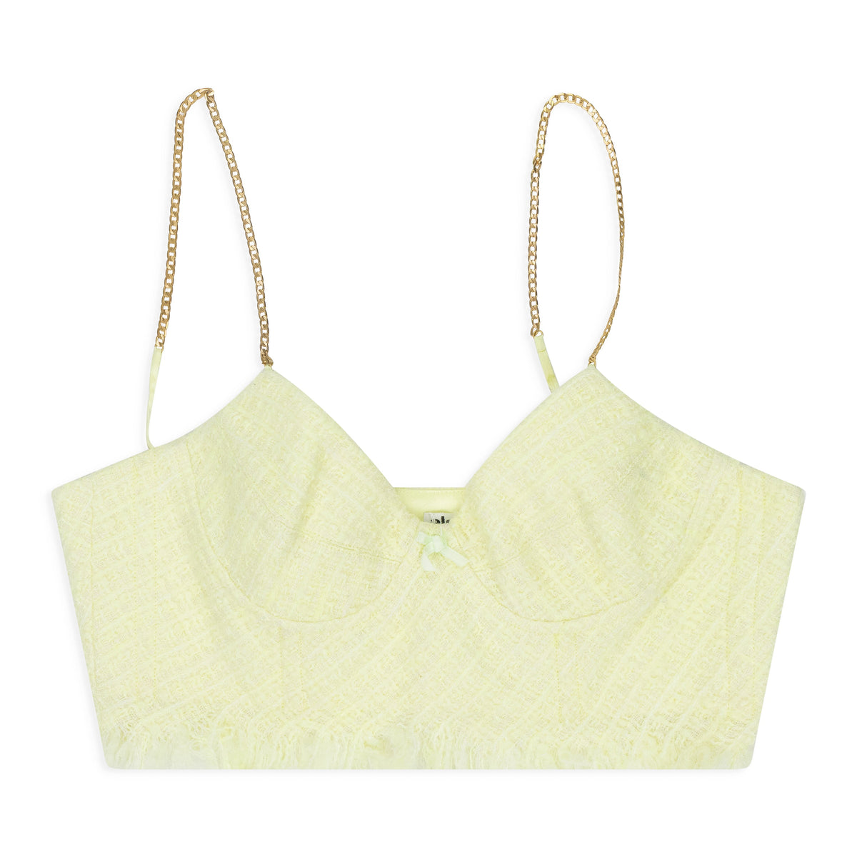 GREEN/NEON WITH CHAIN STRAPS BRA
