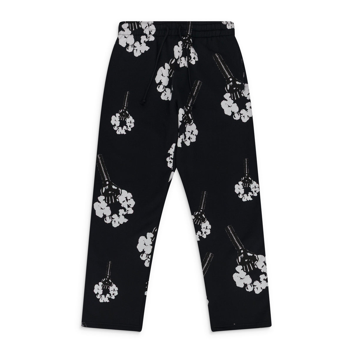 Black Hardies Fist Rhinestone Wreath Sweatpants