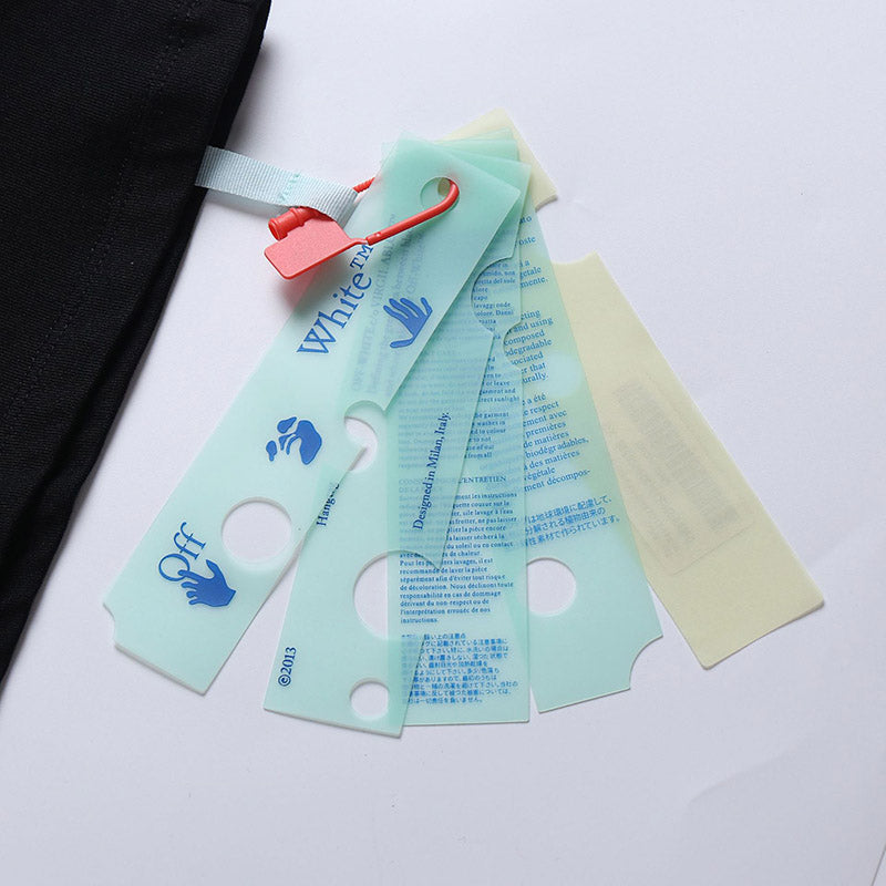 OFF-WHITE Embroidery Letter Arrow Pattern T-Shirt