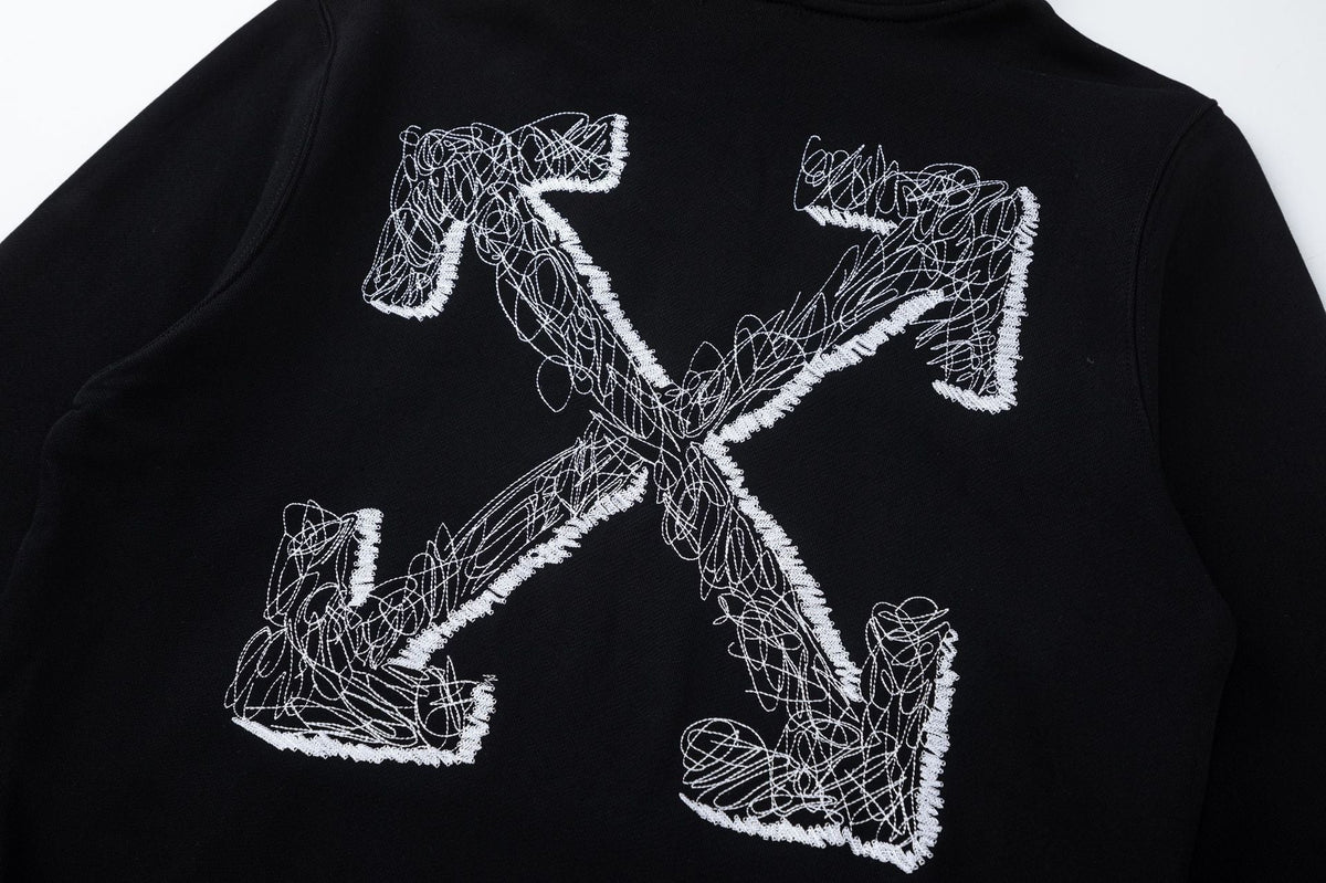 OFF-WHITE Brick Logo Arrows Hoodie
