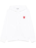 Comme Des Garçons Play Double Heart-patch hoodie