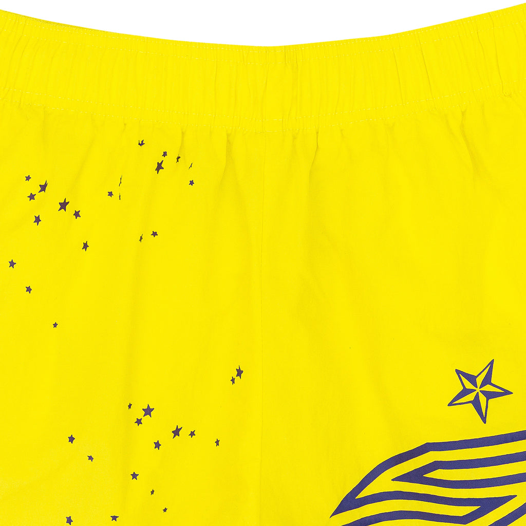 YELLOW PRO DOUBLE LAYER SHORTS