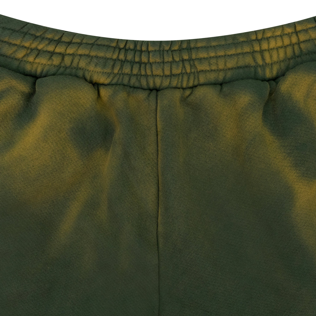 GREEN CAUTION SWEATPANTS