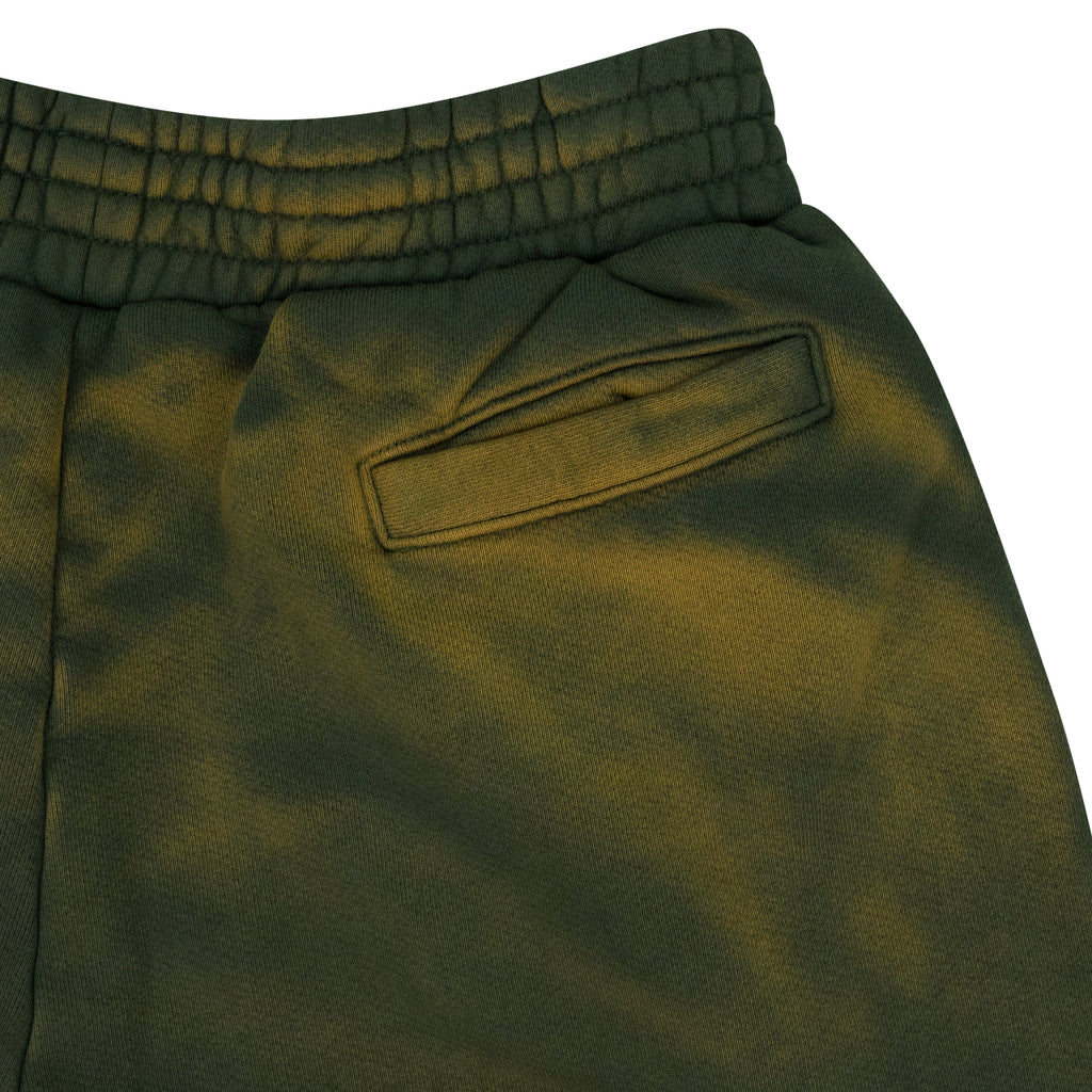 GREEN CAUTION SWEATPANTS