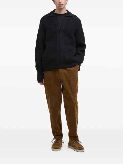 Barbour zip knitted cardigan