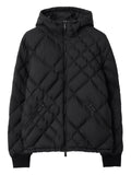 Burberry check-stitch nylon Doversgreen puffer jacket