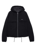 Prada hooded raglan-sleeve jacket
