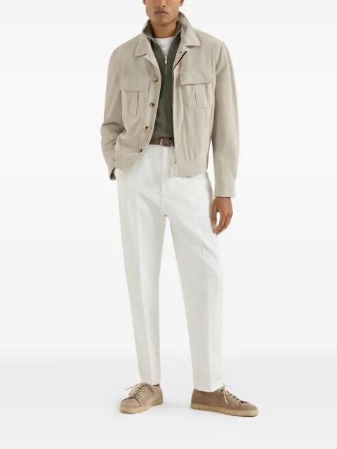 Brunello Cucinelli rib half-zip sweater