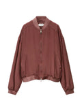 Versace silk-poplin zip blouson