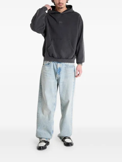 Filling Pieces embroidered-motif hoodie