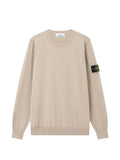 Stone Island 5100053 soft organic cotton crewneck sweater with rolled edge seams