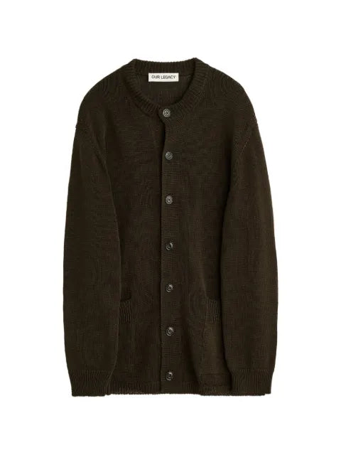 OUR LEGACY fine-knit button-up cardigan