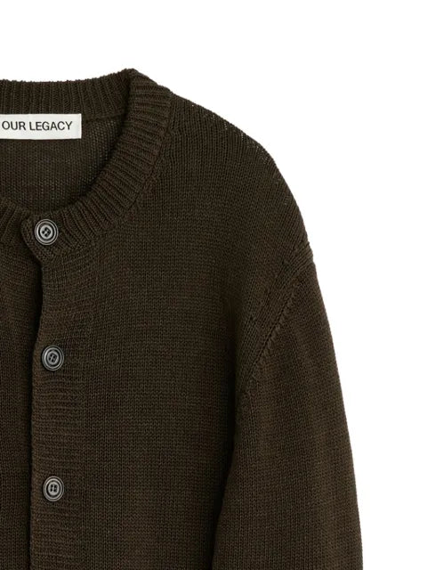 OUR LEGACY fine-knit button-up cardigan
