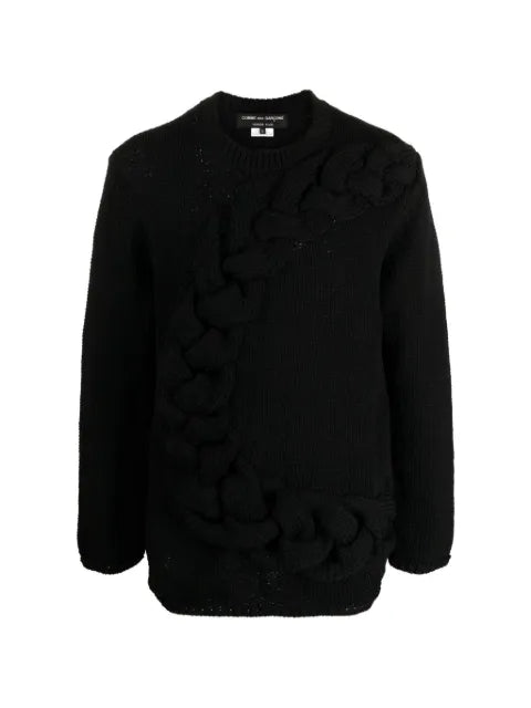 Comme des Garçons Homme Plus cable-knit crew-neck sweater