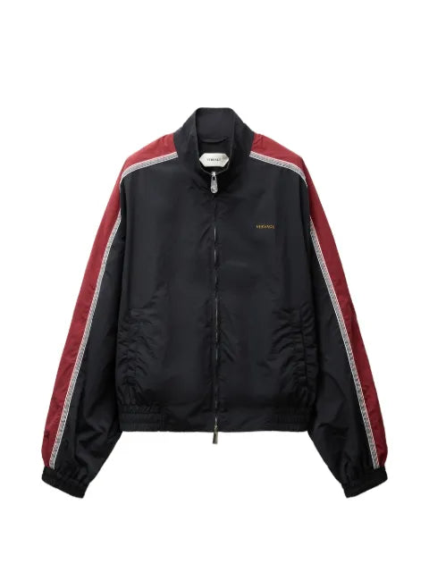 Versace embroidered-logo nylon blouson