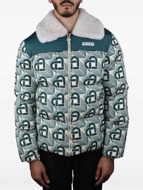 Casablanca heart monogram collar jacket