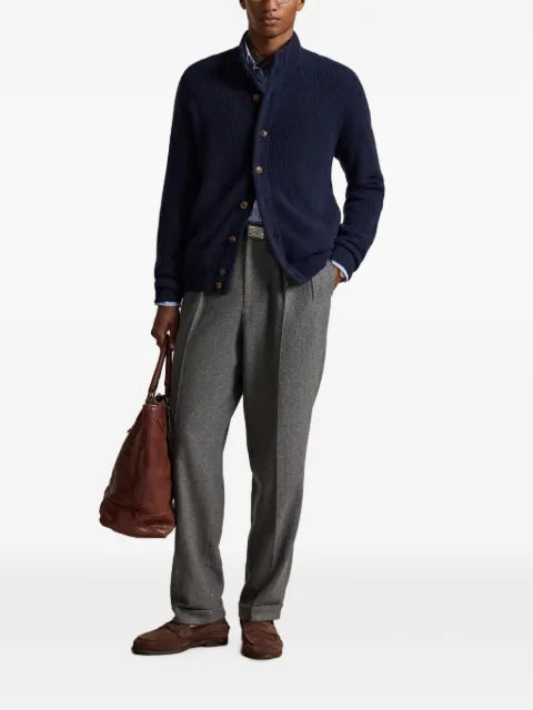 RLX Ralph Lauren rib-knit mock-neck cardigan