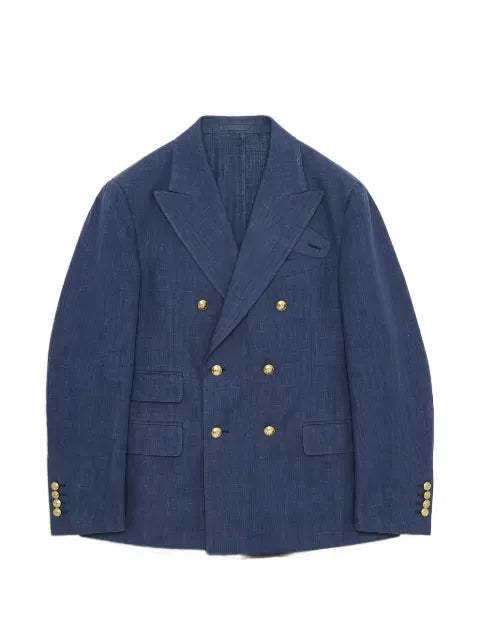 Fortela Travel double-breasted peak-lapel blazer