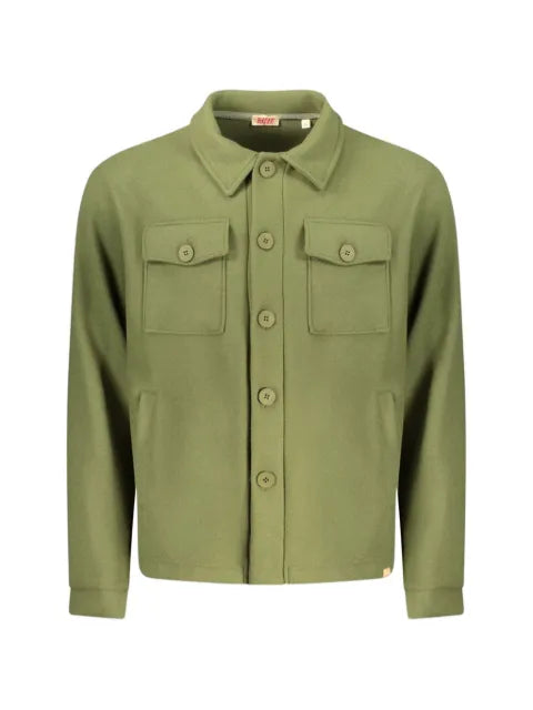 RIFLE button-up pocket-up cotton overshirt