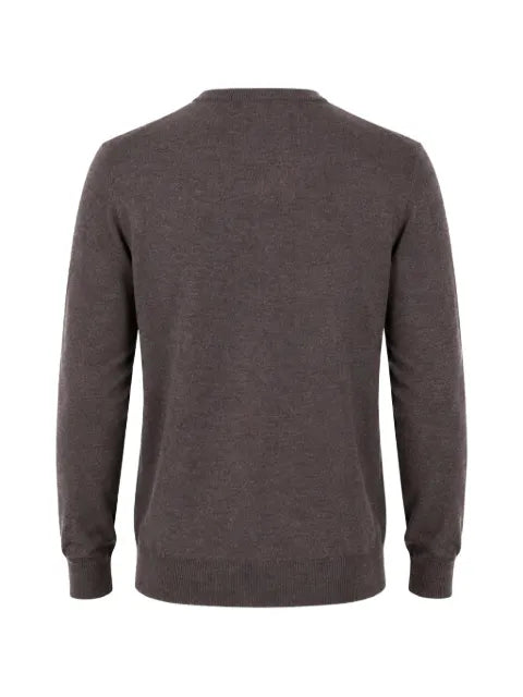 UOMINITALIANI V-neck embroidered-logo sweater