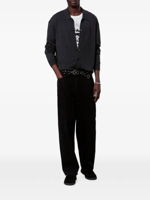 MARANT Joris polo-collar sweater