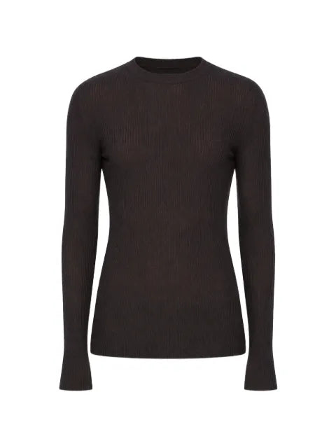 Rick Owens ribbed long-sleeve sweater