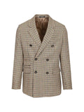 Emporio Armani double-breasted houndstooth blazer
