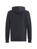 BOSS logo-embossed stripe-detail hoodie