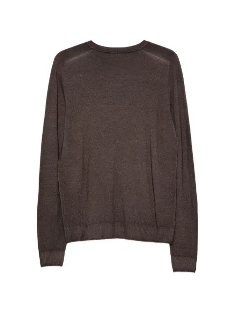 AROVESCIO ribbed-trim sweater