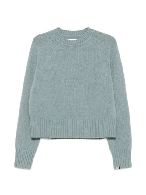 extreme cashmere ribbed-knit crew-neck sweater