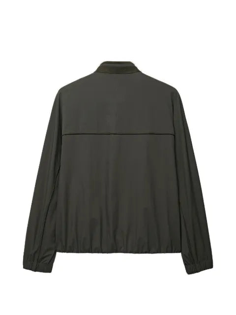 Shanghai Tang Mandarin contrast-trim zip-up jacket