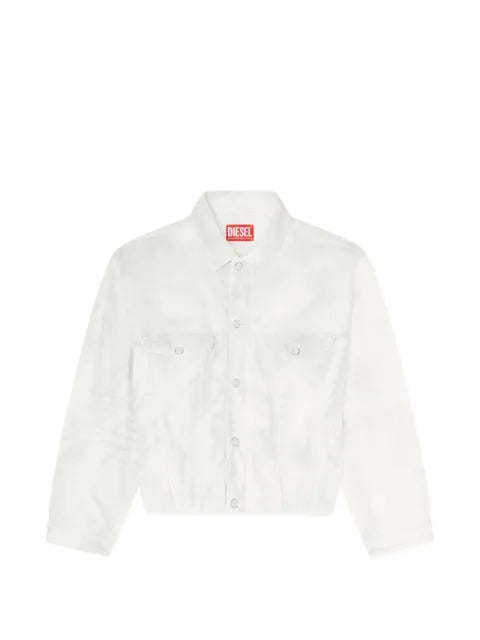 Diesel elasticated trucker jacket in denim