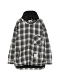 Maison MIHARA YASUHIRO check-pattern hooded jacket