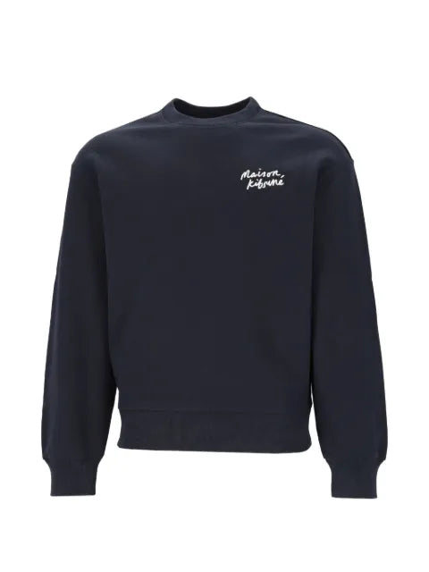 Maison Kitsuné Handwriting logo-embroidered hoodie