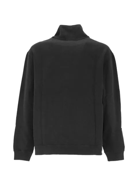 Maison Labiche Placide quarter-zip logo-patch sweatshirt