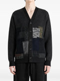 Junya Watanabe MAN patchwork V-neck cardigan