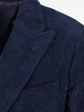 Lardini double-breasted corduroy jacket