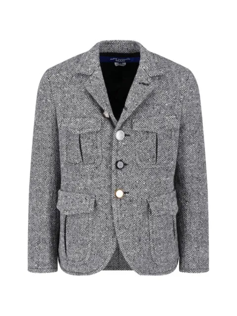 Junya Watanabe MAN herringbone-pattern button-up jacket
