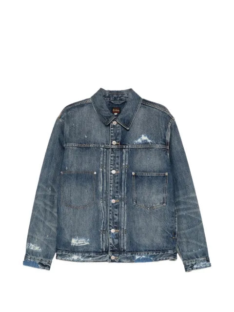EVISU Daicock print denim jacket