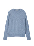 TOMBOY cable-knit crew-neck sweater