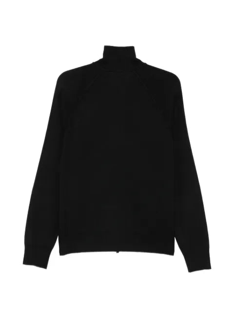 BOSS zip-up raglan-sleeve sweater